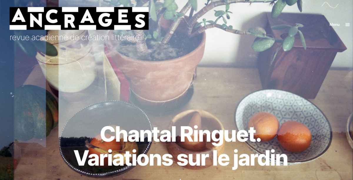 Lancement de la revue Ancrage, no 34